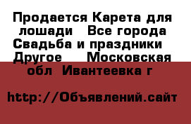Продается Карета для лошади - Все города Свадьба и праздники » Другое   . Московская обл.,Ивантеевка г.